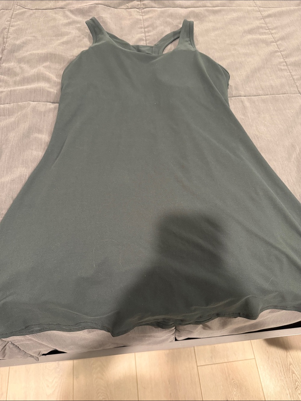 Dark Green Tank Dress